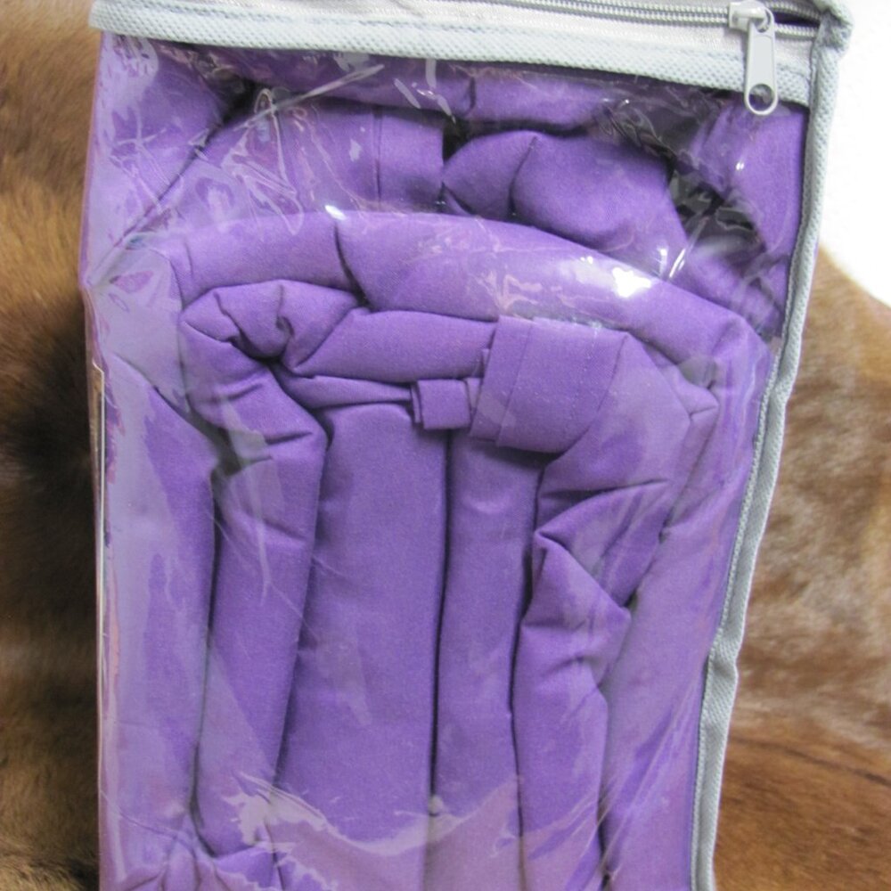 2 PIECE BUNDLE PURPLE KING BLANKET & SHEET SET NIP - Picture 5 of 8